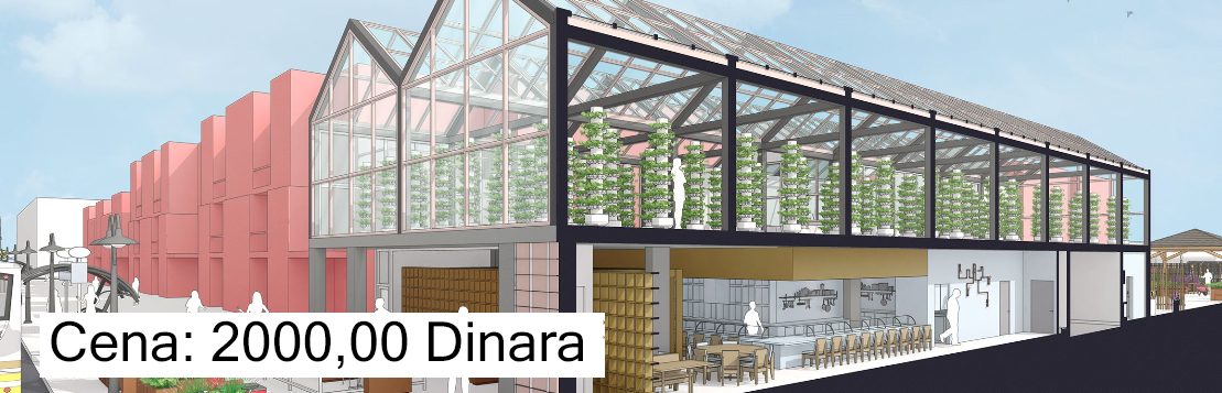Slika opisuje projekat zgrade napravljenog u SketchUp programu za koju mi nudimo uslugu "instalacija SketchUp" sa cenom od 2000 Dinara