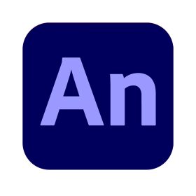 Na slici se nalazi logo Adobe animate za uslugu instalacije.